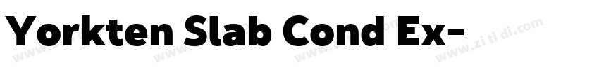Yorkten Slab Cond Ex字体转换